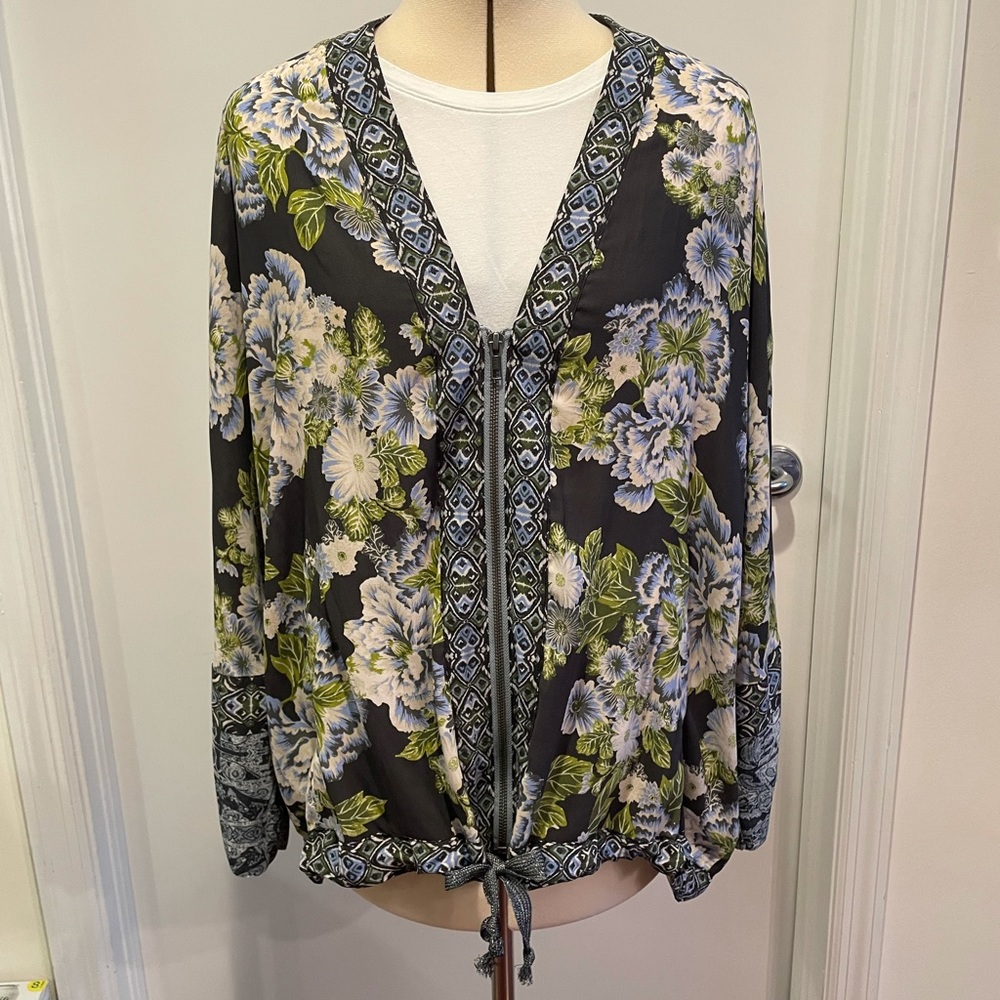 Free People Wildflower Cinched Kimono Jacket.  Size M/L